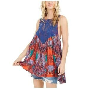 Free People Count Me In Sleeveless Trapeze Tunic Top